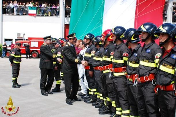 Capo dipartimento dei vigili del fuoco in visita a Terni