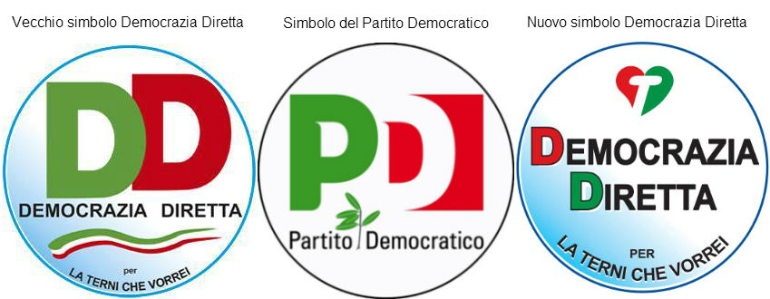 Simbolo Pd Terni, elezioni 2014, simbolo troppo simile a quello del Pd: Democrazia ...